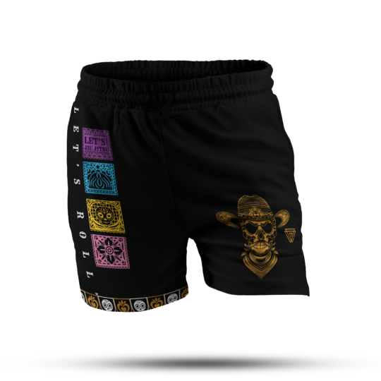 Short Let's Roll Dia de Muertos