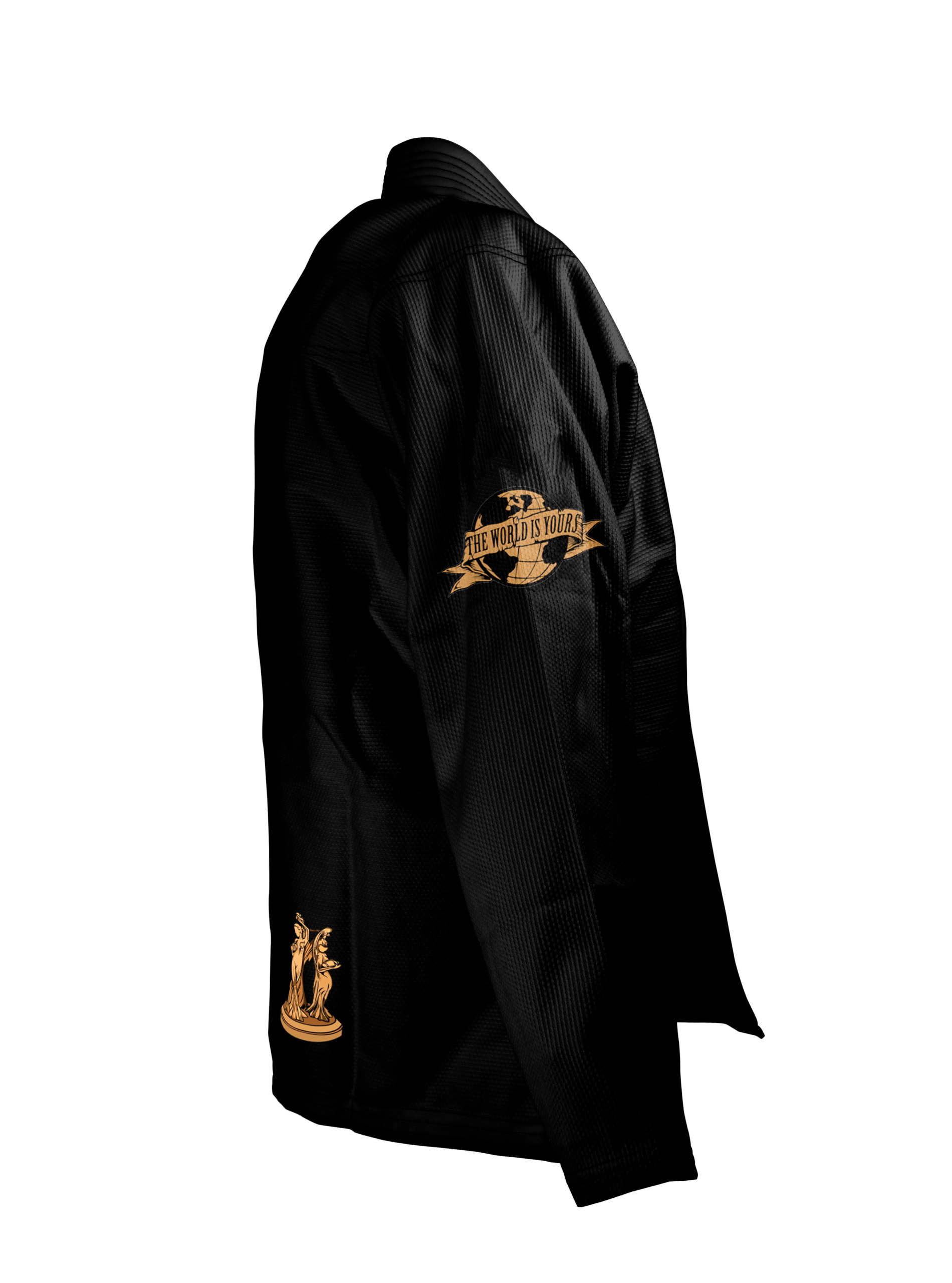 Gi BJJ Chile The World Is Yours Negro - Kimono Premium Let’s Roll - Imagen 4
