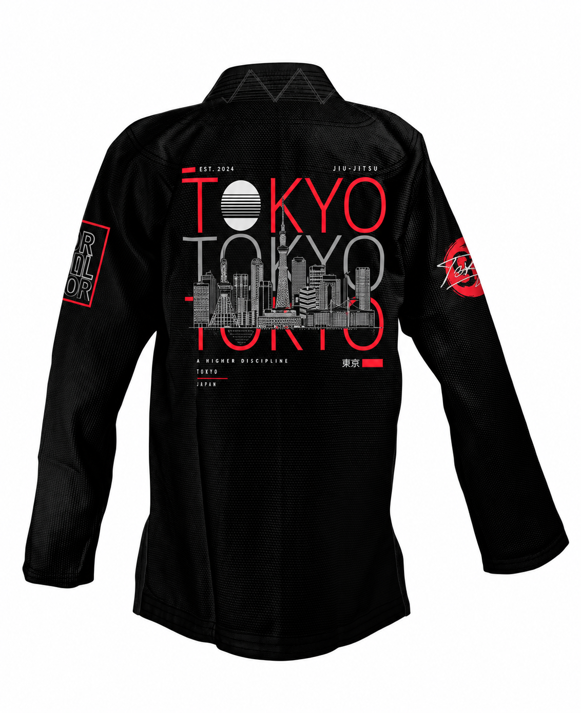 Gi BJJ Chile Tokyo Roll Negro - Kimono Premium Let’s Roll - Imagen 5