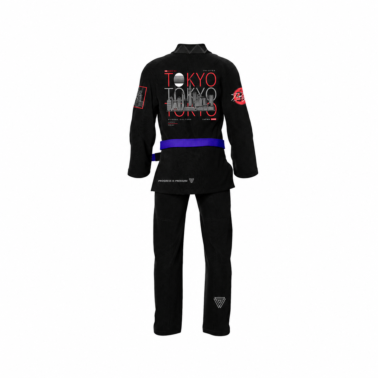 Gi BJJ Chile Tokyo Roll Negro - Kimono Premium Let’s Roll - Imagen 3